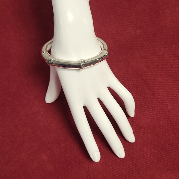 John Hardy Silver Bambo Bangle Bracelet - Picture 3 of 10